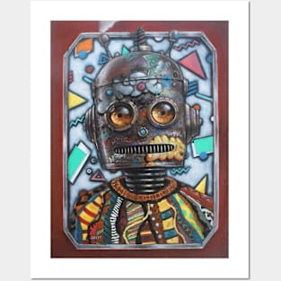 Bot Flex Pt 2 | aka bender. Cute Cyborg Collection | Cute and Weird Surreal Visions | Bender Graffiti Machine Posters and Art